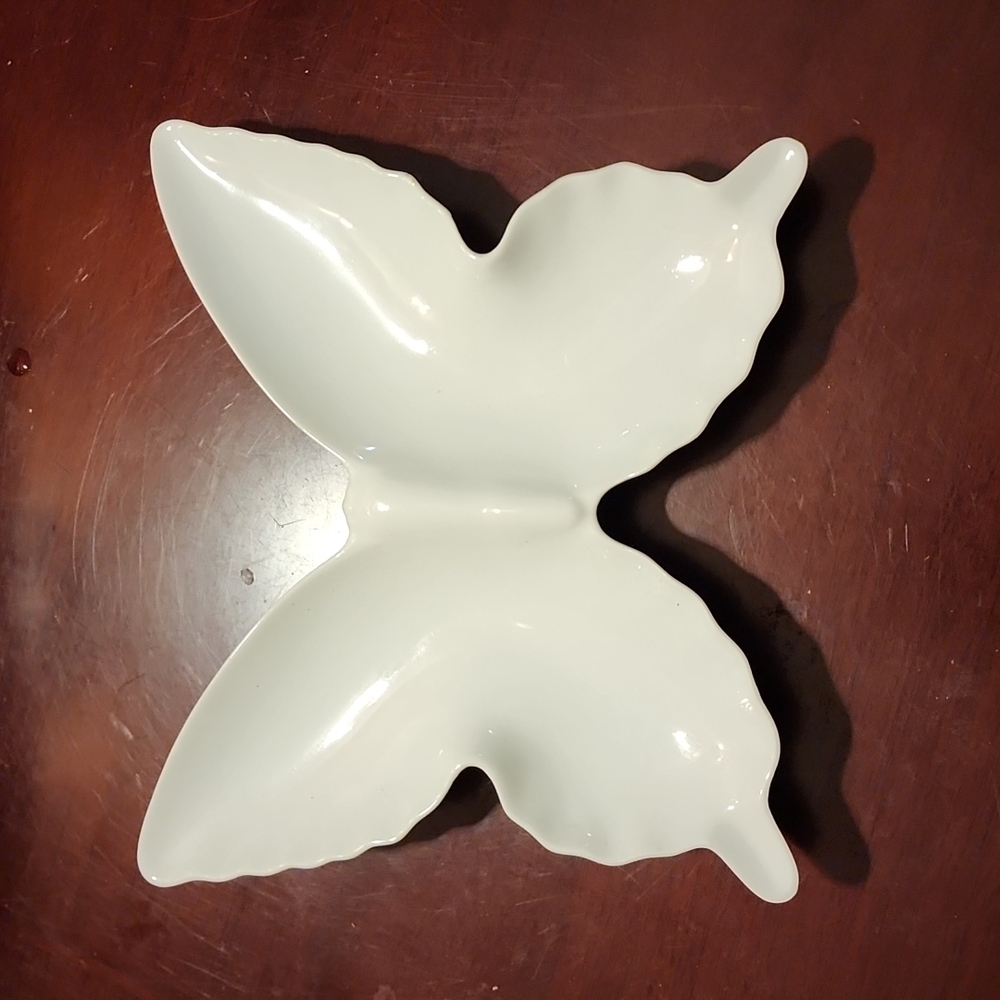 Vintage Butterfly Trinket Dish or Hanging Wall Decor